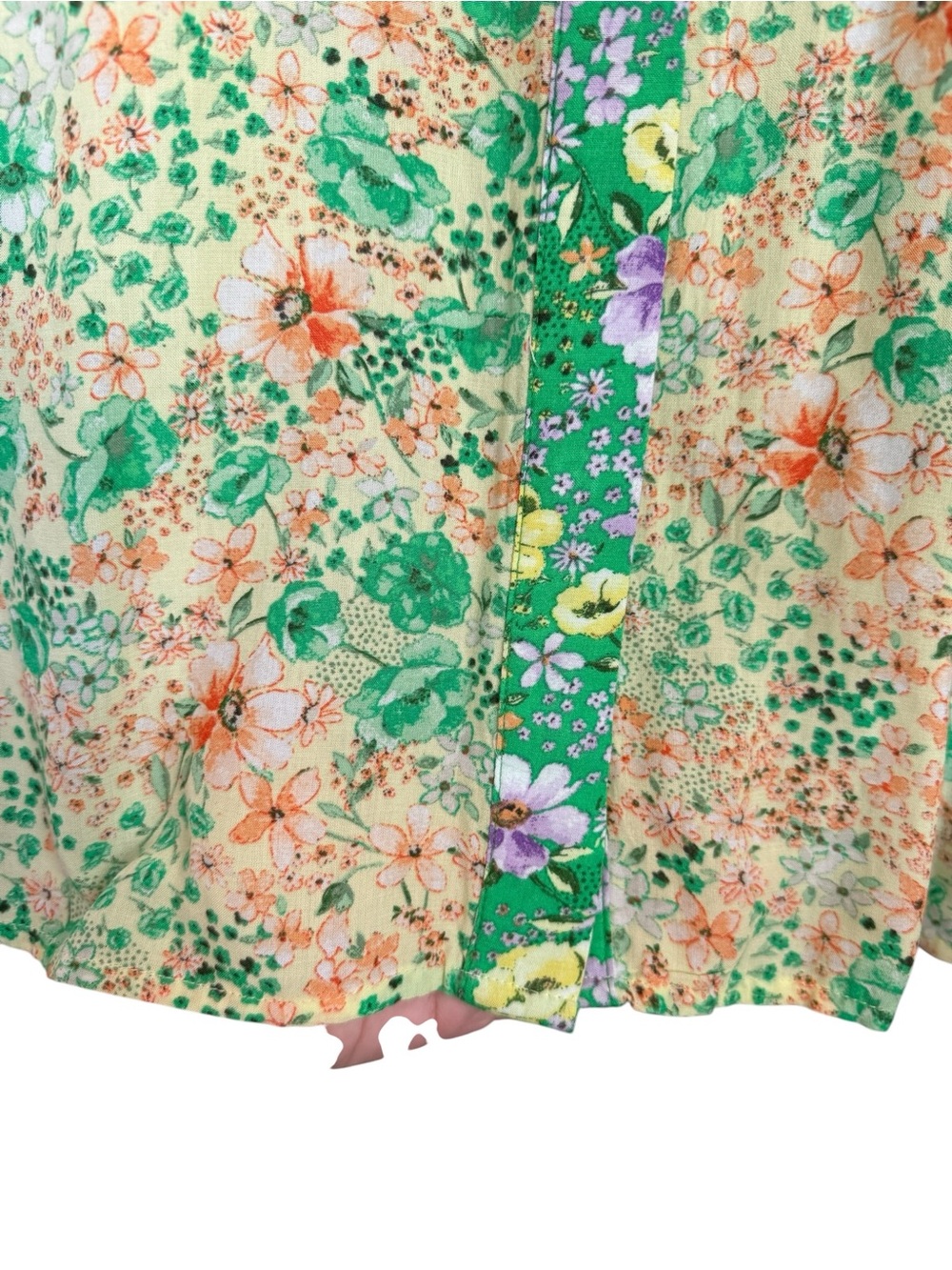 LOFT Green & Lavender Floral Button-Down Shirt - Picture 6 of 11